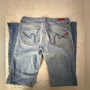 Citizens Of Humanity Boot Cut Jeans in Soft Blue